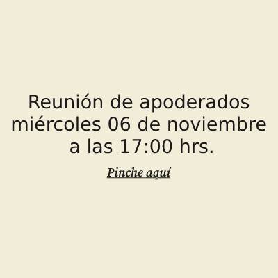 Reunión de apoderados miércoles 06 de noviembre a las 17_00 hrs.